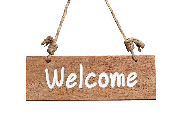 istock wooden sign with welcome word 481588584