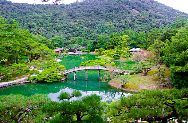 高松 ritsurin ガーデンで、四国、日本 - appeased ストックフォトと画像