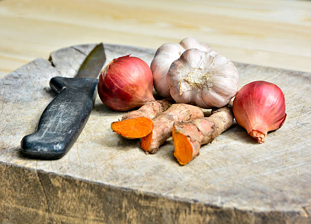 istock Garlic , onion and turmeric 481592798