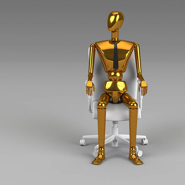 istock 3d rendering businessman doll is sitting on chair 481598428