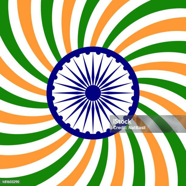 India Independence Day Background Stock Illustration - Download Image Now - 2015, 25-29 Years, Abstract