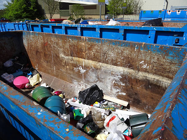 istock Image of skip at waste recycling centre filled with rubbish 481607720