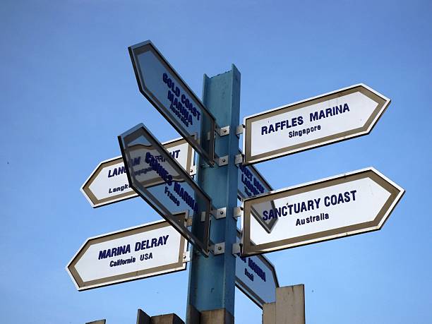 istock Direction to different Marina in the world 481609466