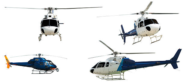 istock Set of Helicopters. Isolated on white 481609938