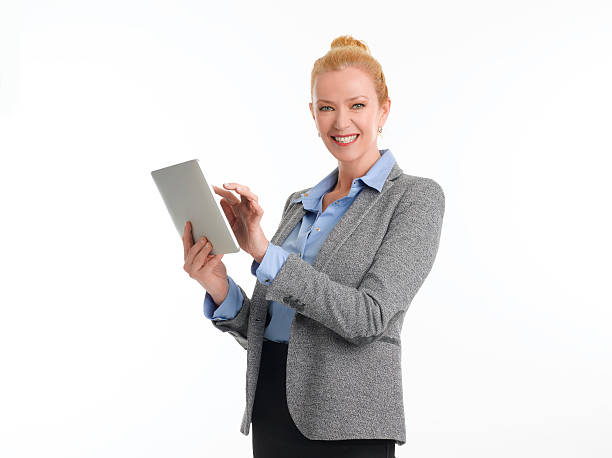istock Businesswoman with digital tablet 481610542