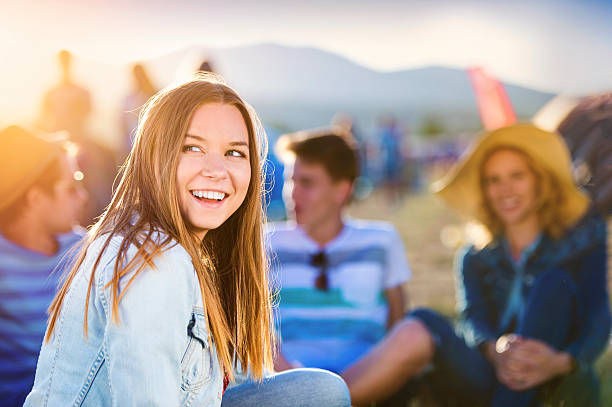 istock Beautiful teens at summer festival 481614870
