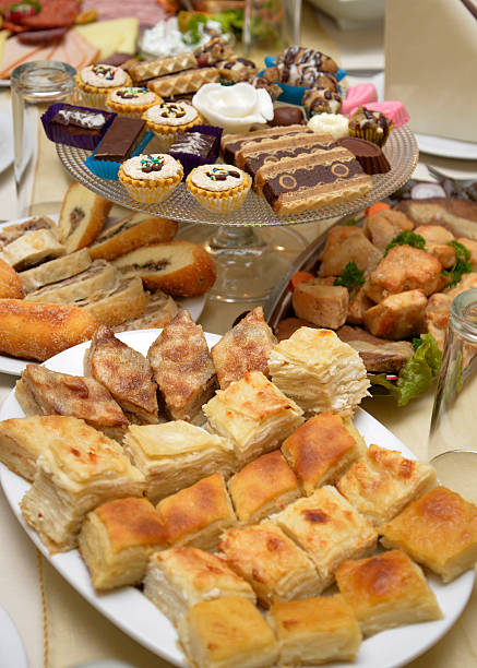 istock Delicious food on a table 481618442