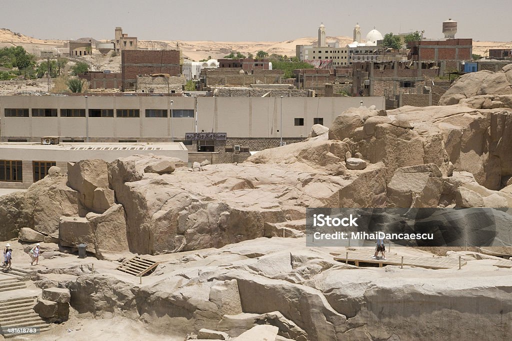 The Unfinished Obelisk The unfinished obelisk in the Aswan Quarry. Egypt Africa Stock Photo