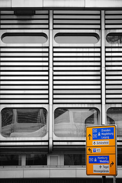 istock Traffic sign in front of metal facade 481625694