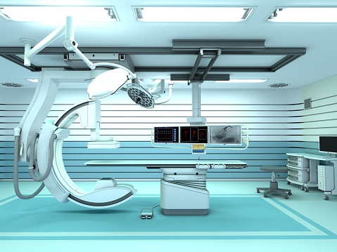 3D illustration of x-ray machine.