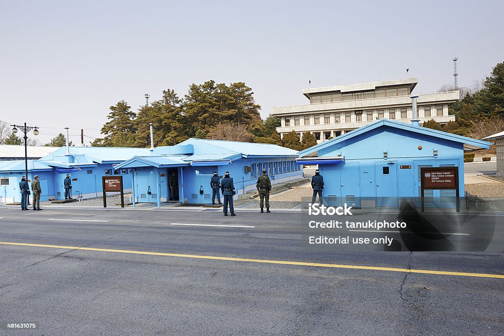 Mitarbeiter Konferenzen Gebäude der JSA - Lizenzfrei Demilitarisierte Zone in Korea Stock-Foto