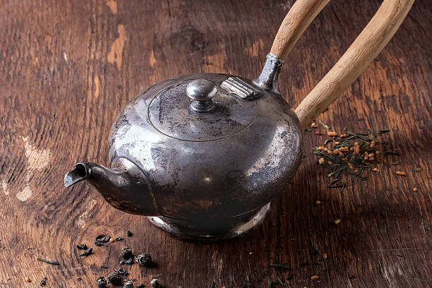 istock Vintage metal teapot 481632310