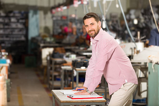 istock Young Businessman in Factory 481634082