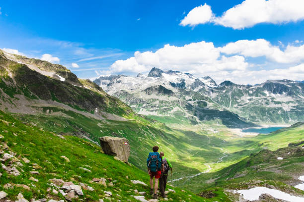 istock Hikers on top of mountain 481634620