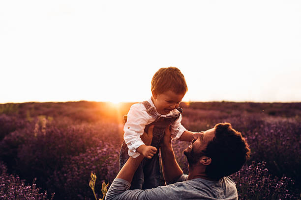 istock Boys at the lavender field 481635810