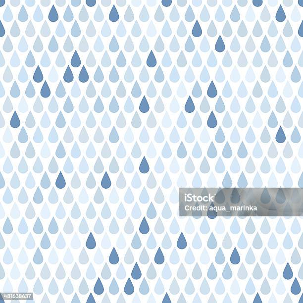 Ilustración de Azul Fondo Sin Costuras Con Gotas De Lluvia y más Vectores Libres de Derechos de Gota - Líquido - Gota - Líquido, Patrones visuales, Agua