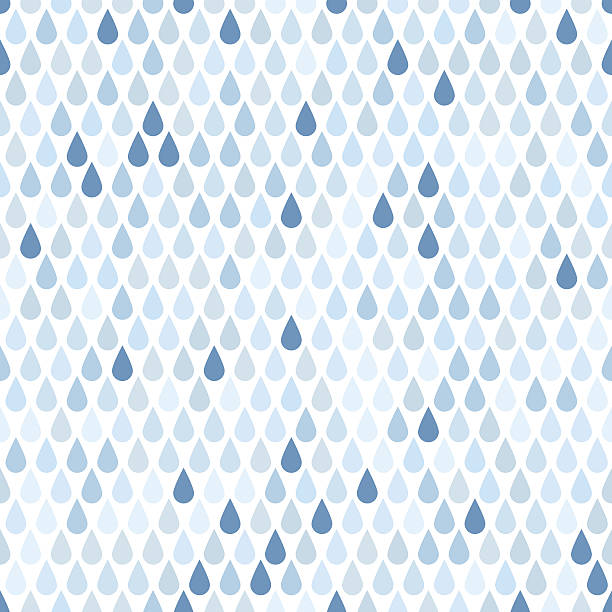 illustrazioni stock, clip art, cartoni animati e icone di tendenza di seamless sfondo con gocce di pioggia blu - shower falling water water falling