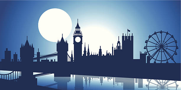 London Skyline vector art illustration