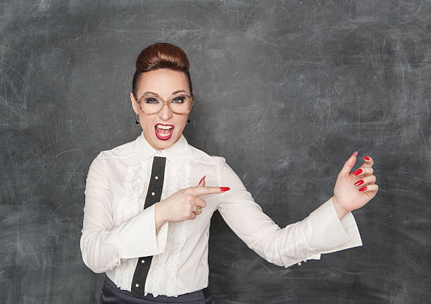 istock Woman pointing on something in her hand 481645063