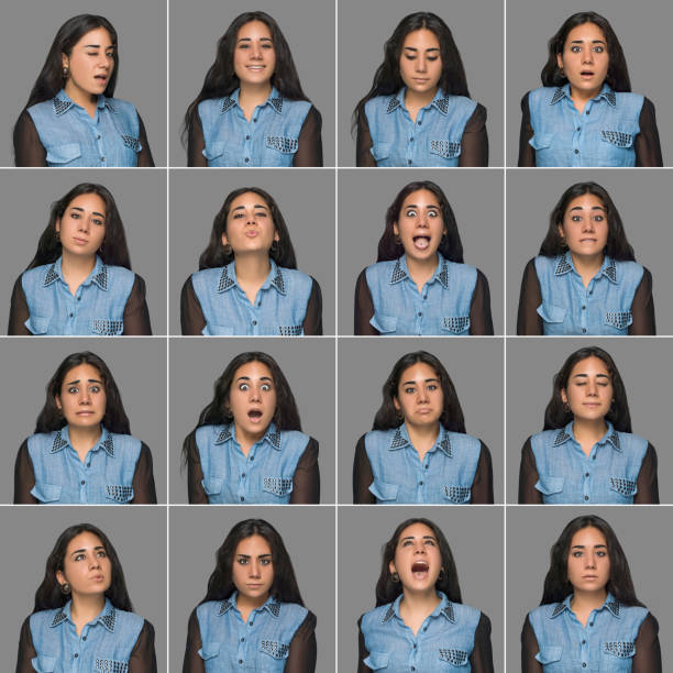 istock Young woman making facial expressions 481647619