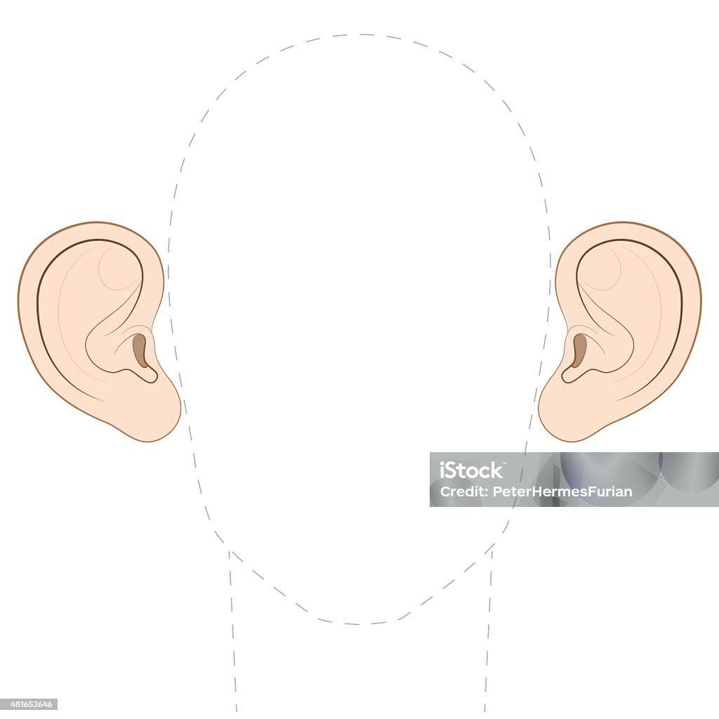 Machen den Ohren hervorstehende Jug Ears - Lizenzfrei Segelohren Vektorgrafik