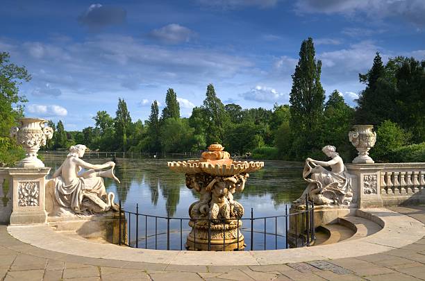 istock Hyde Park in London, The Italian Gardens, UK 481652836