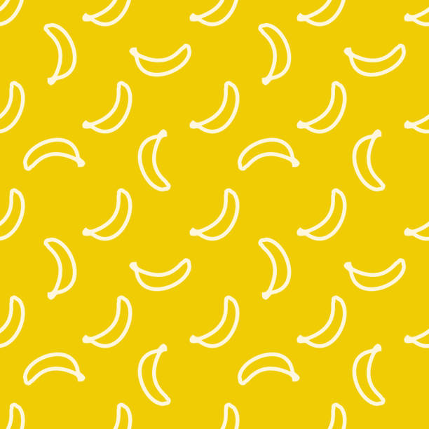 Design inspiration for seamless background, pattern and textures Design inspiration for seamless background, pattern and textures. Elements for textile products, business or other advertising. Banana. banana patterns stock illustrations