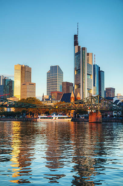 istock Frankfurt cityscape at sunrise 481658892