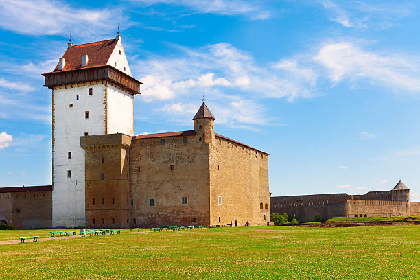 istock Estonia. Narva. Ancient fortress on border with Russia 481663040