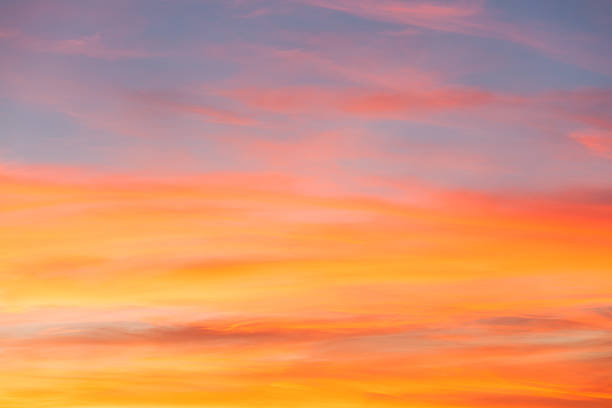 istock Clear orange and blue sunset sky 481666674