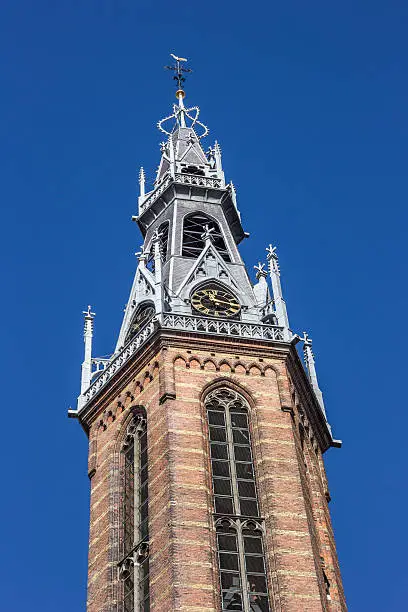 Spire of the Jozef Cathedral in Groningen, Netherlands