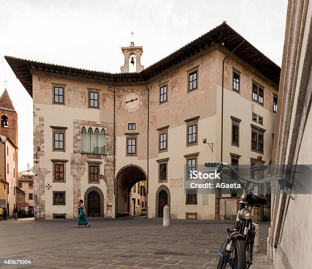 Palazzo Dellorologio Pisa Stock Photo - Download Image Now - 2015, Architecture, City Break