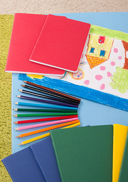 istock School accessories in child's room 481671048