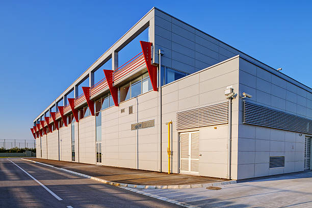 istock Aluminum facade on residential building 481671666