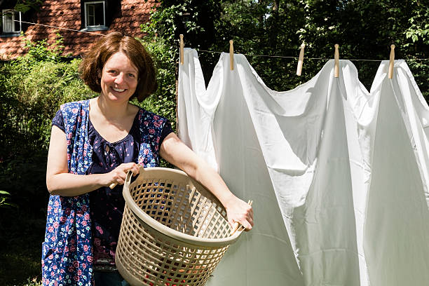 istock Hanging up the washing in 481675352