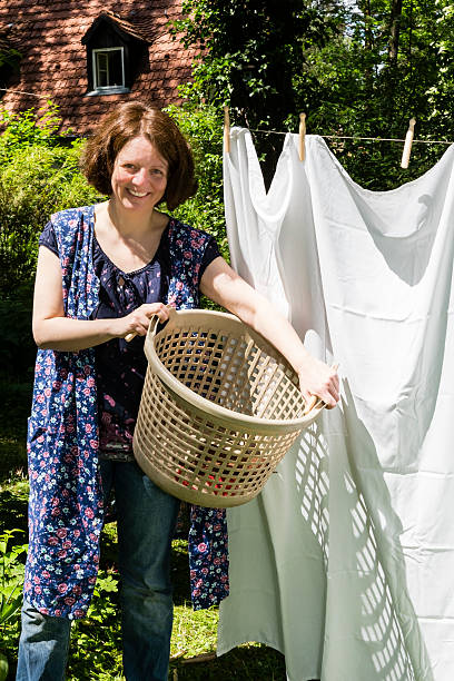 istock Hanging up the washing in 481675356