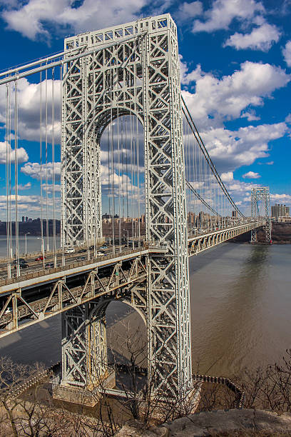George Washington Bridge, NY NYC, GWB, George Washington Bridge, gwb stock pictures, royalty-free photos & images