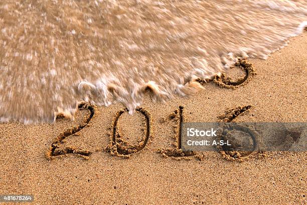 New Year 2016 Stock Photo - Download Image Now - 2015, 2016, At The Edge Of