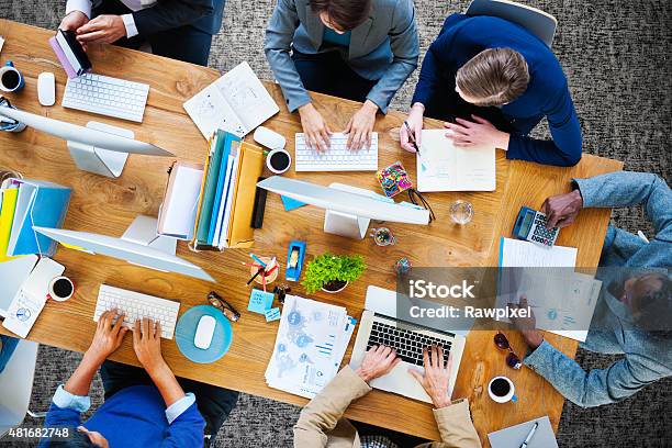 Business People Working Office Corporate Team Concept Stock Photo - Download Image Now