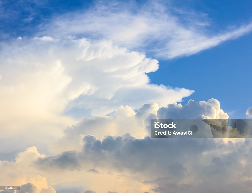Dramatic sky with stormy clouds Accidents and Disasters Stock Photo