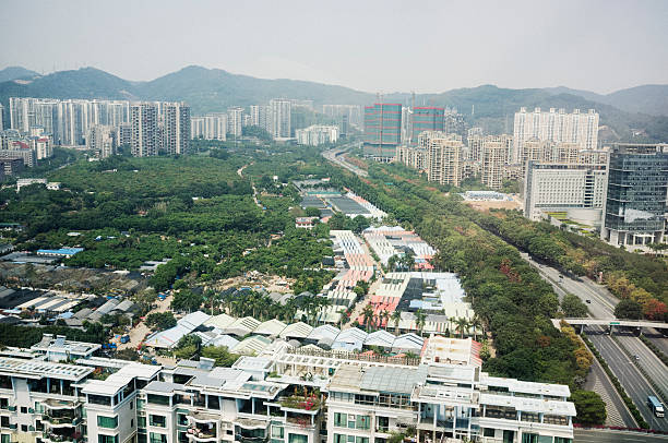 Shenzhen overlooking Hong Kong.