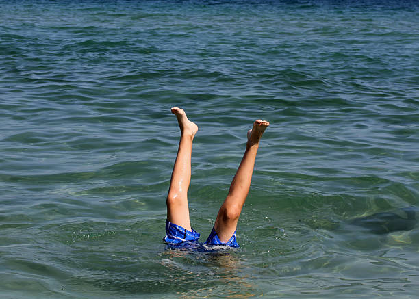 istock Active boy swimming in the sea 481684580