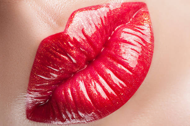 istock Beautiful and stylish red lips. 481689772