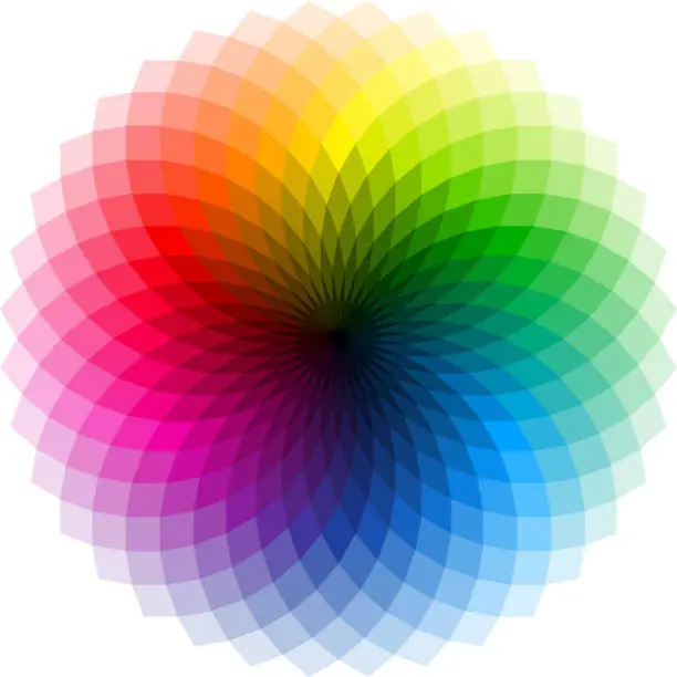 Vector illustration of Color wheel