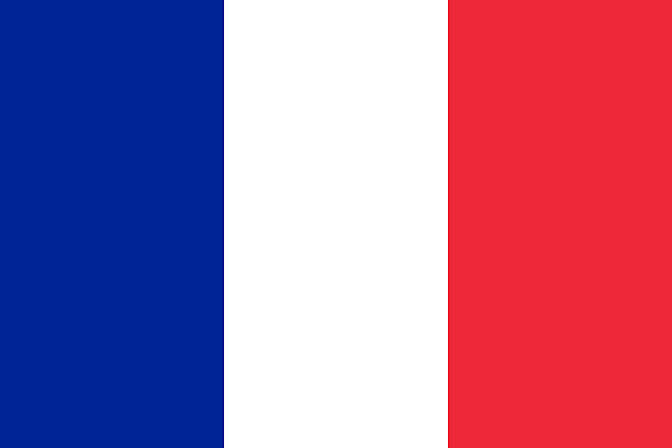 banderą francji poziome - french flag france red blue zdjęcia i obrazy z banku zdjęć