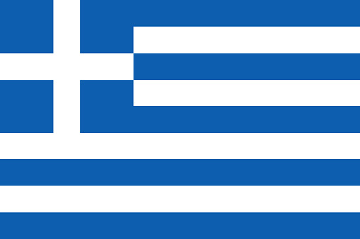 Official Flag of Greece Flat Large Size Horizontal