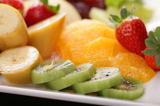 Cтоковое фото Тарелка свежих фруктов