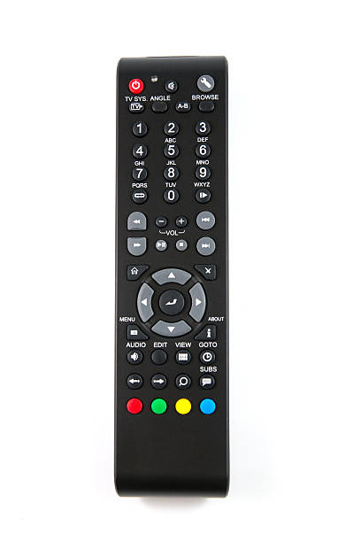 istock tv remote control keypad black on white isolated 481692975