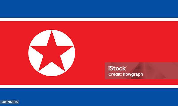 Nordkoreanische Flagge Stockfoto und mehr Bilder von Nordkoreanische Flagge - Nordkoreanische Flagge, Asien, Bildhintergrund