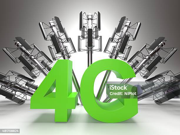4g Propagation Concept Stock Photo - Download Image Now - 2015, 4G, Communication